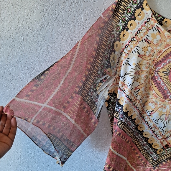 Style&Co. Peach bell sleeve Blouse - Picture 5 of 7